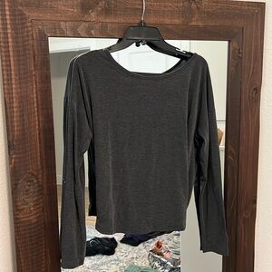 Backless long sleeve tunic